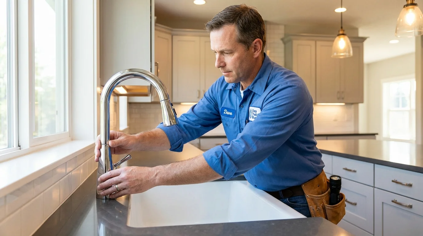 Kitchen faucet installation by Johns Plumbing LLC in Media