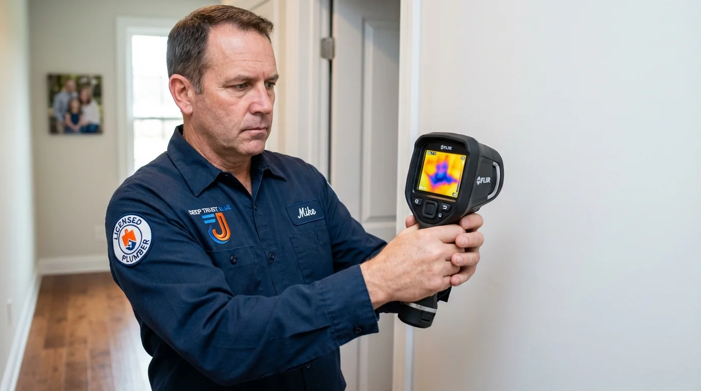 Thermal imaging leak detection by Johns Plumbing LLC in Media